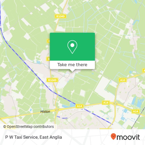 P W Taxi Service map