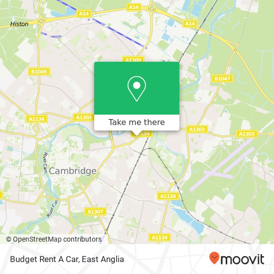 Budget Rent A Car map