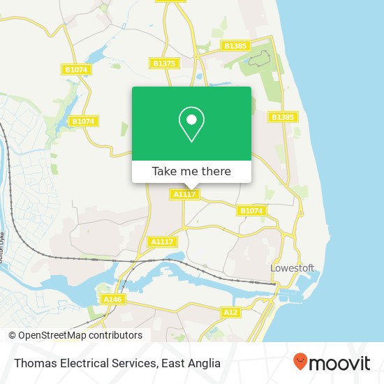 Thomas Electrical Services map