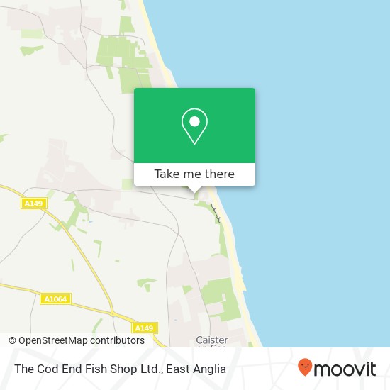 The Cod End Fish Shop Ltd. map
