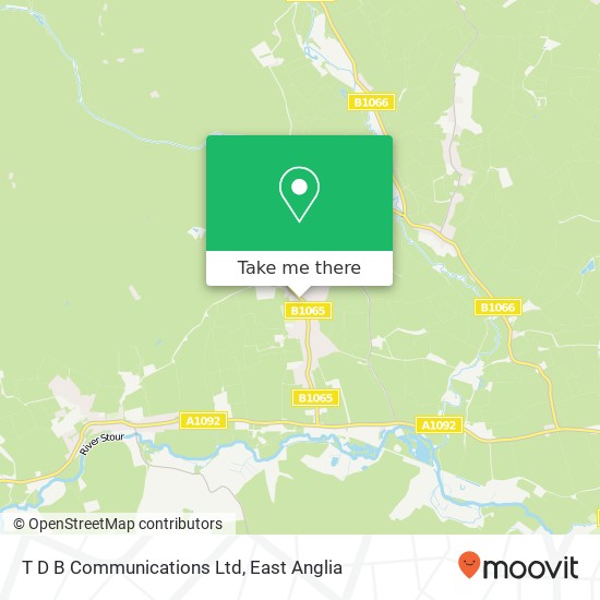 T D B Communications Ltd map