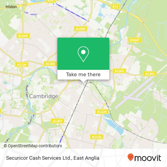 Securicor Cash Services Ltd. map