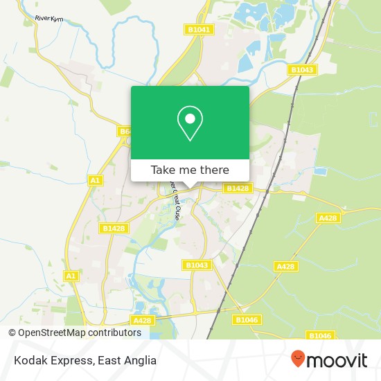 Kodak Express map