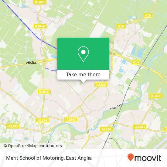 Merit School of Motoring map