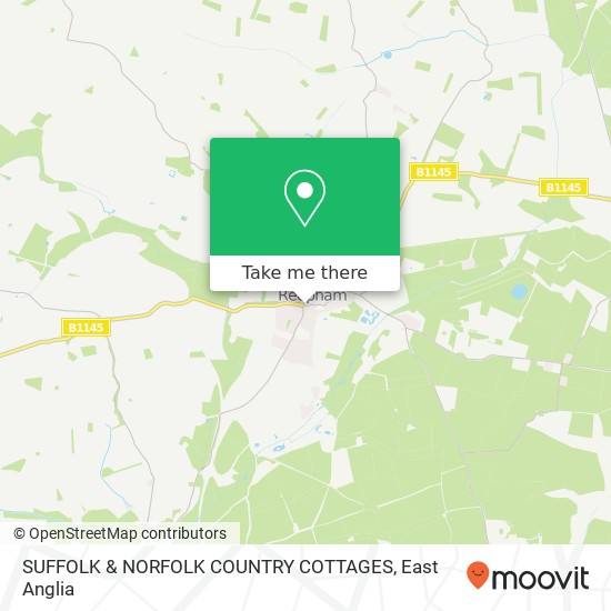 SUFFOLK & NORFOLK COUNTRY COTTAGES map