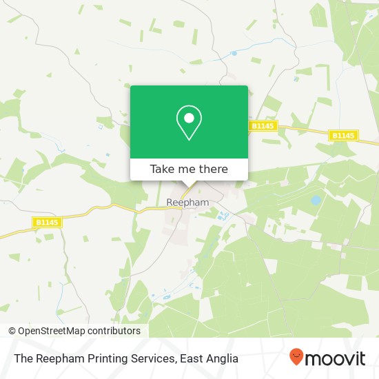 The Reepham Printing Services map