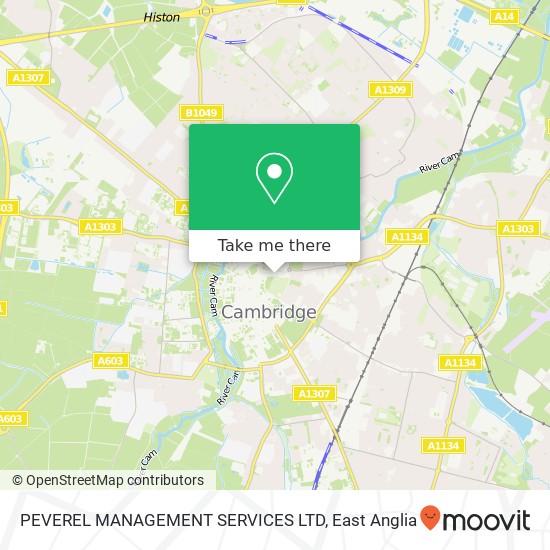 PEVEREL MANAGEMENT SERVICES LTD map