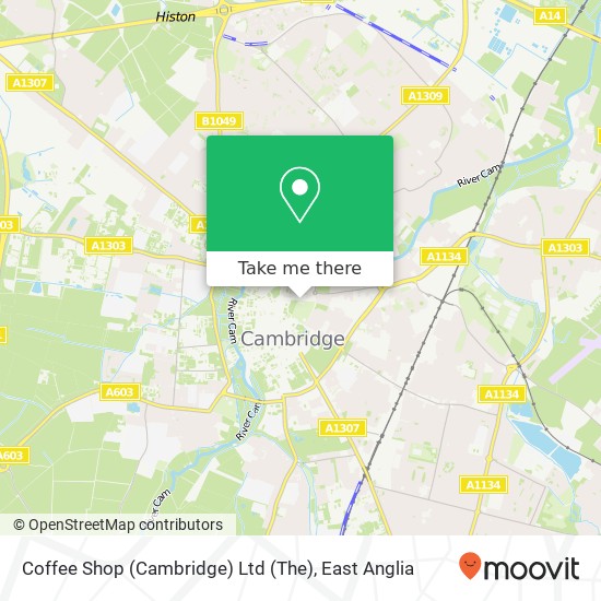 Coffee Shop (Cambridge) Ltd (The) map