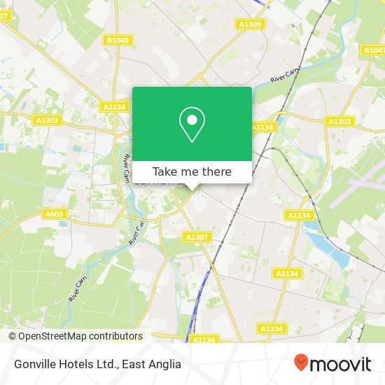 Gonville Hotels Ltd. map