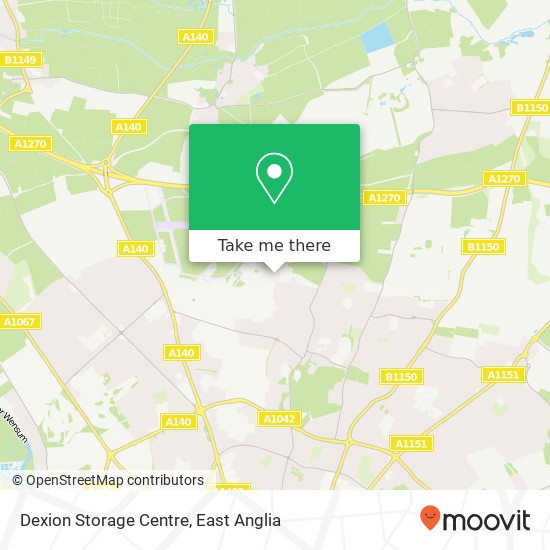Dexion Storage Centre map