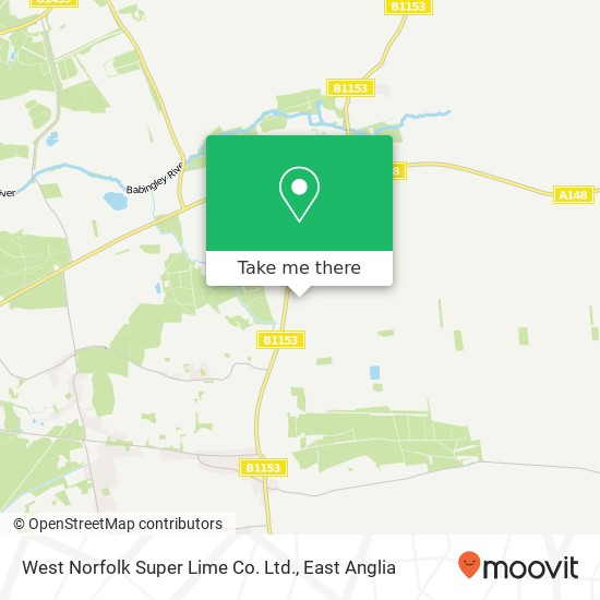 West Norfolk Super Lime Co. Ltd. map
