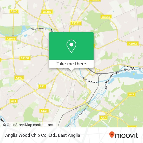 Anglia Wood Chip Co. Ltd. map