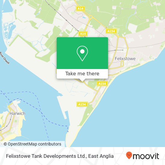 Felixstowe Tank Developments Ltd. map