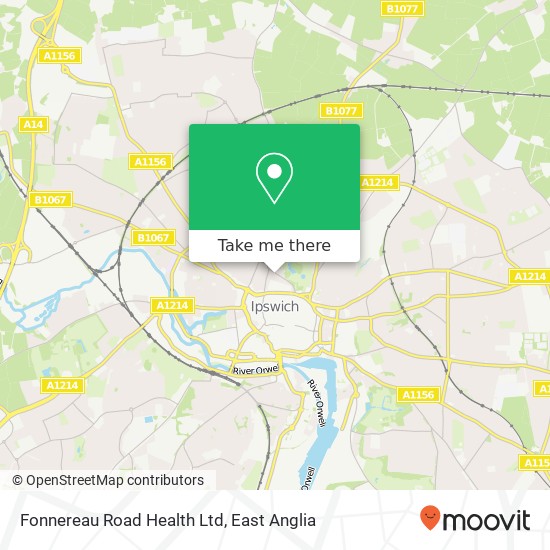Fonnereau Road Health Ltd map