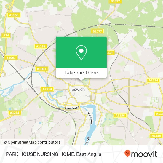 PARK HOUSE NURSING HOME map