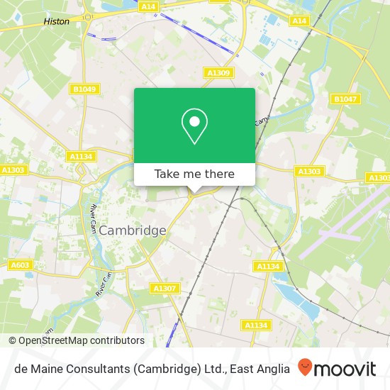 de Maine Consultants (Cambridge) Ltd. map