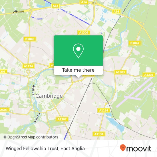 Winged Fellowship Trust map