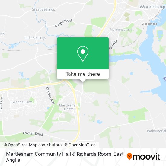 Martlesham Community Hall & Richards Room map