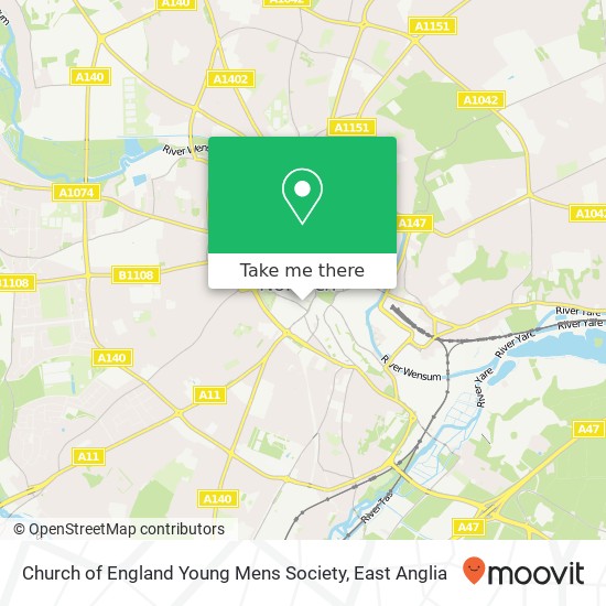 Church of England Young Mens Society map