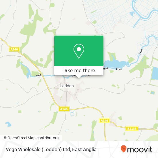 Vega Wholesale (Loddon) Ltd map