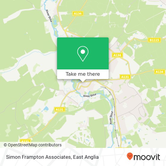 Simon Frampton Associates map