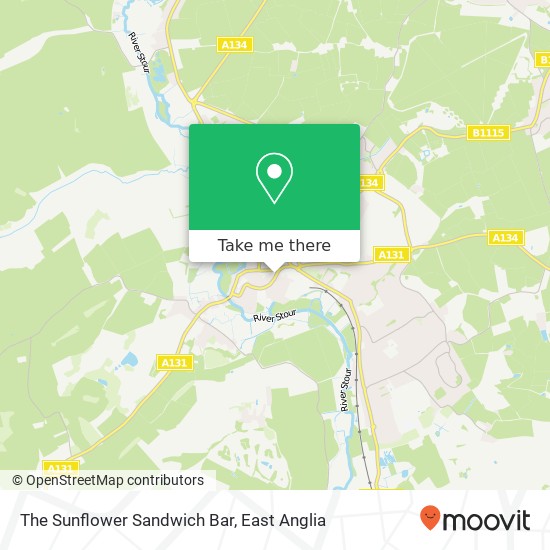 The Sunflower Sandwich Bar map