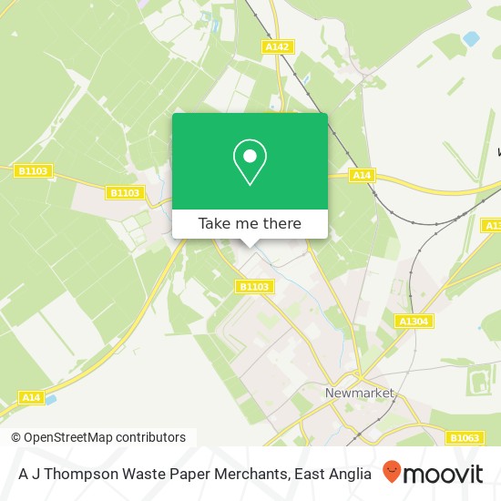 A J Thompson Waste Paper Merchants map