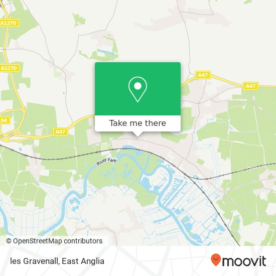 les Gravenall map