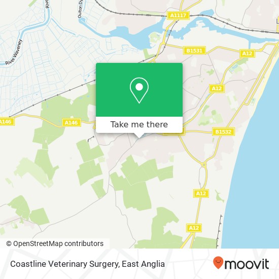 Coastline Veterinary Surgery map