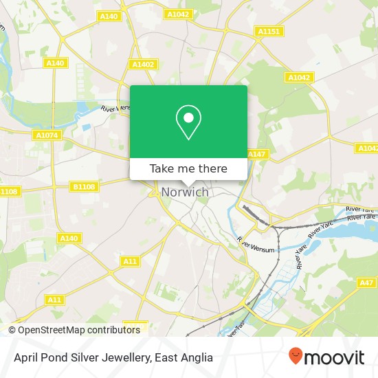 April Pond Silver Jewellery map