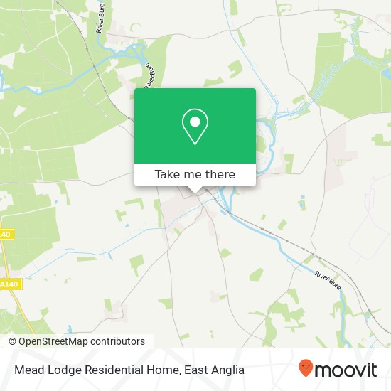 Mead Lodge Residential Home map