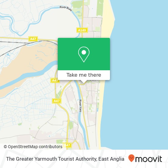 The Greater Yarmouth Tourist Authority map