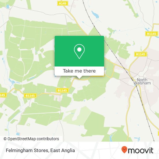 Felmingham Stores map