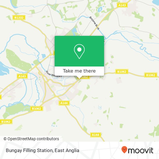 Bungay Filling Station map