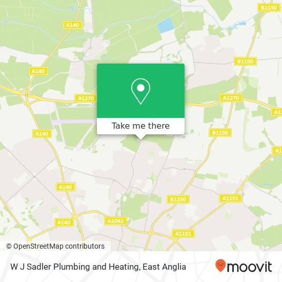 W J Sadler Plumbing and Heating map