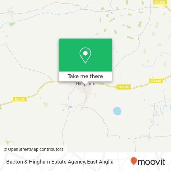 Bacton & Hingham Estate Agency map
