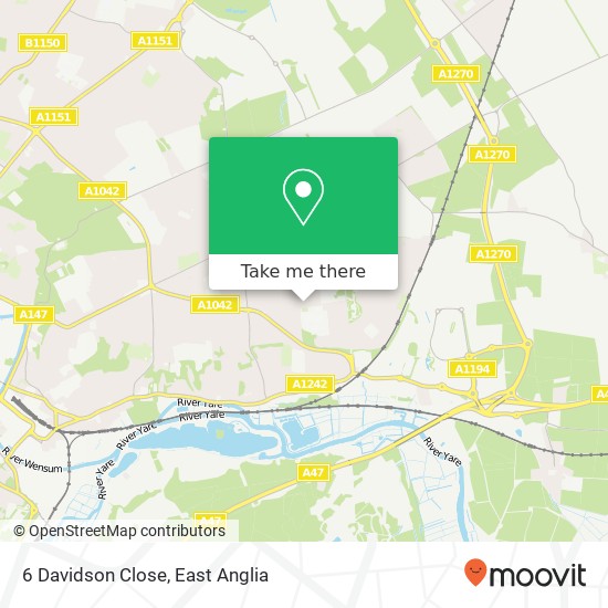 6 Davidson Close, Thorpe St Andrew Norwich map