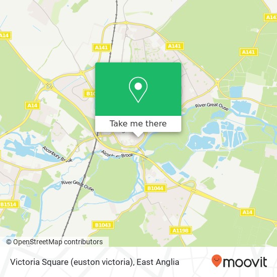 Victoria Square (euston victoria), Huntingdon Huntingdon map