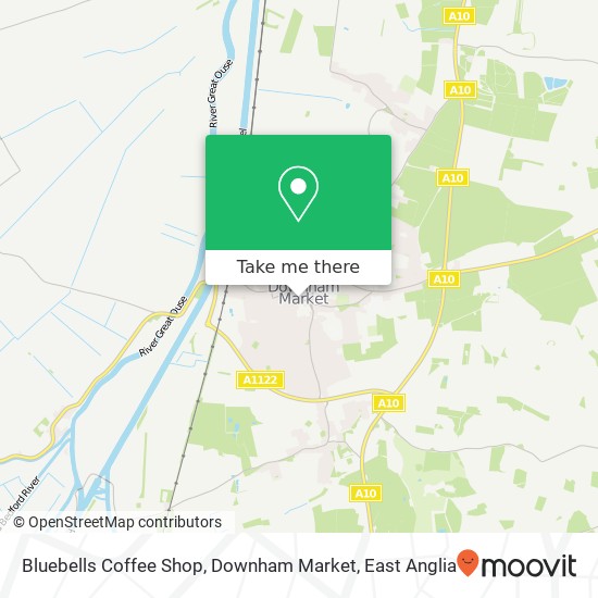Bluebells Coffee Shop, Downham Market, 47 Priory Road Downham Market Downham Market PE38 9DH map