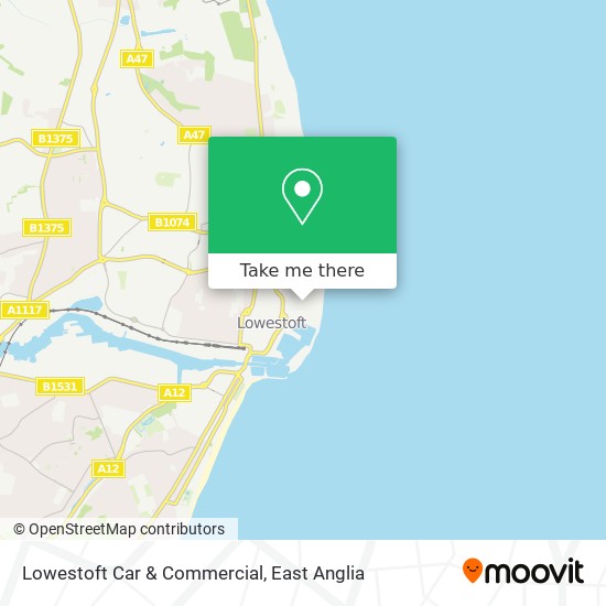 Lowestoft Car & Commercial map
