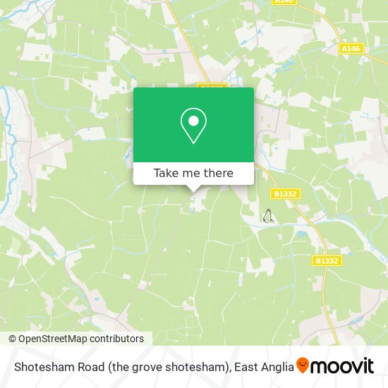 Shotesham Road (the grove shotesham) map