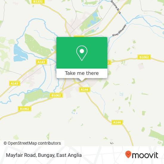 Mayfair Road, Bungay map
