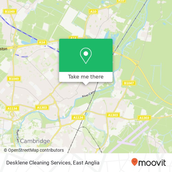 Desklene Cleaning Services, 95 Cam Causeway Cambridge Cambridge CB4 1TL map