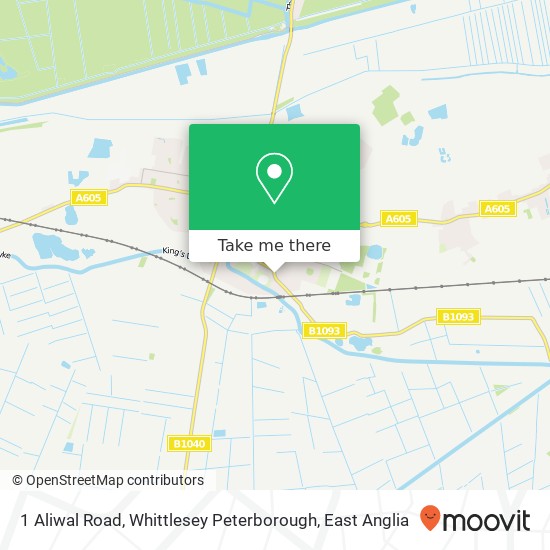 1 Aliwal Road, Whittlesey Peterborough map