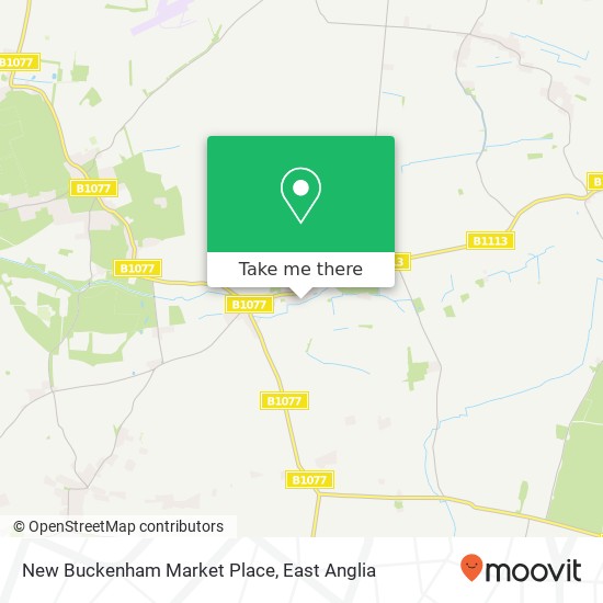 New Buckenham Market Place, null map