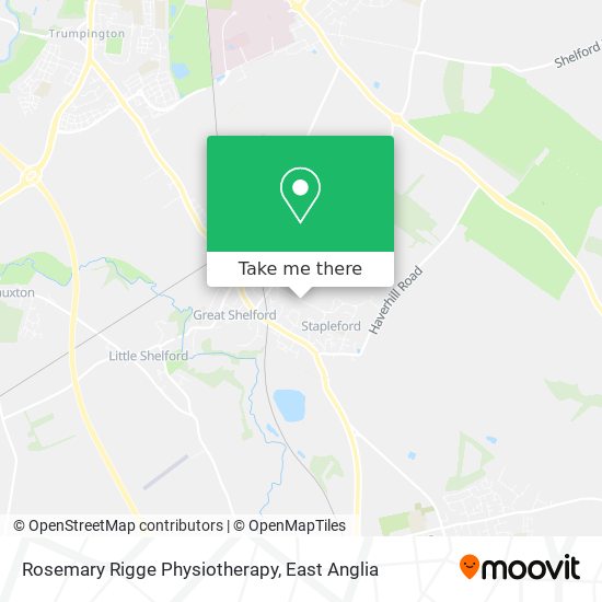 Rosemary Rigge Physiotherapy map