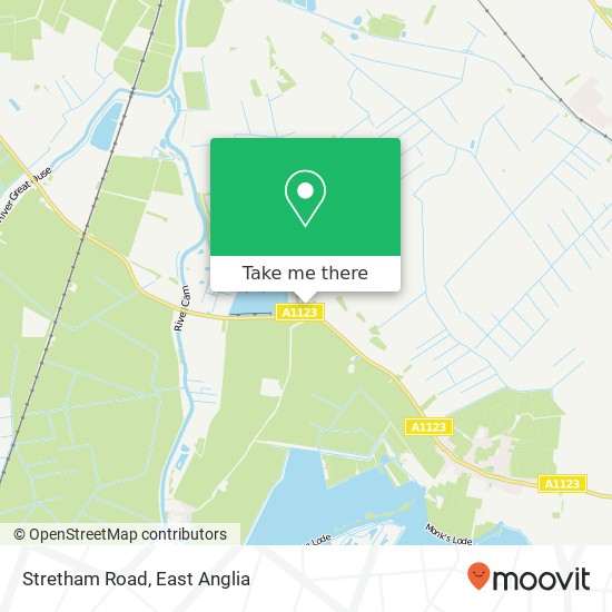 Stretham Road, Wicken Ely map
