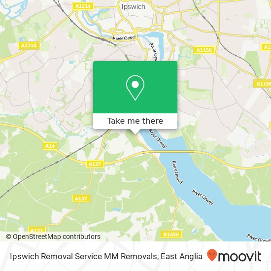 Ipswich Removal Service MM Removals, 24 The Strand Wherstead Ipswich IP2 8NL map