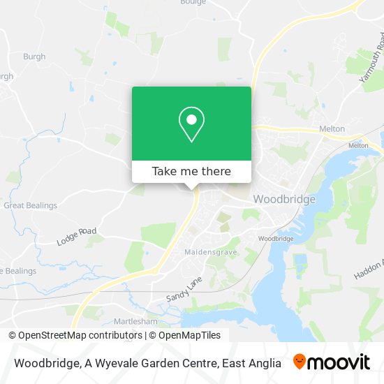 Woodbridge, A Wyevale Garden Centre map