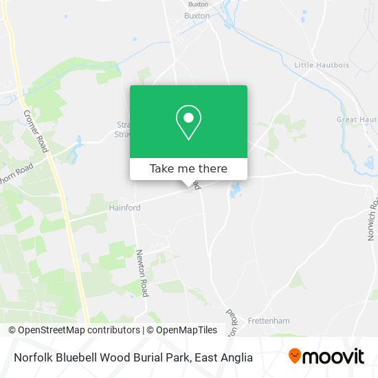 Norfolk Bluebell Wood Burial Park map